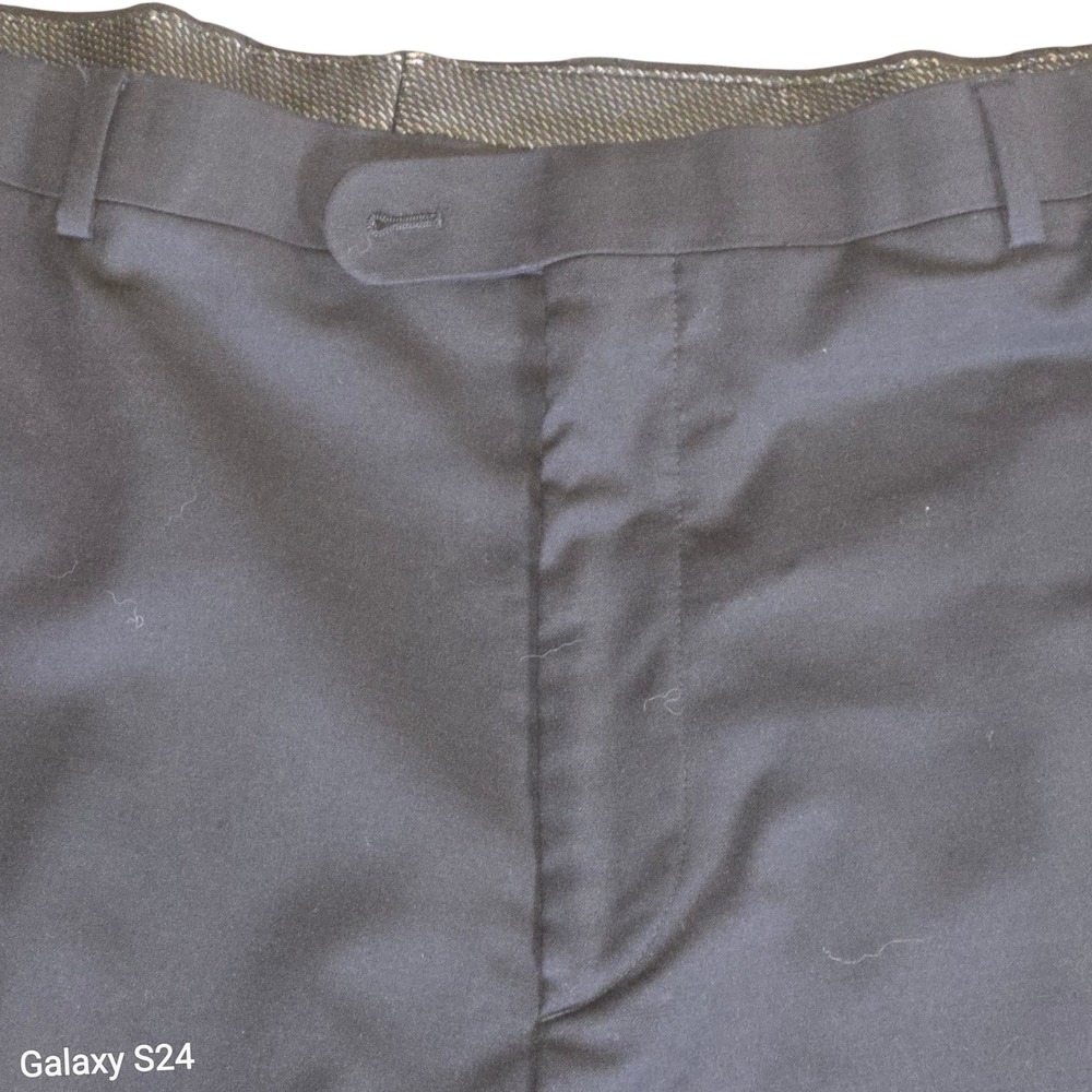 Joseph Abboud Black 46x32 Wool Blend‎ Dress Pants Trousers Business